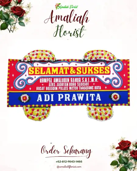 Papan Bunga Ucapan Selamat Brebeg